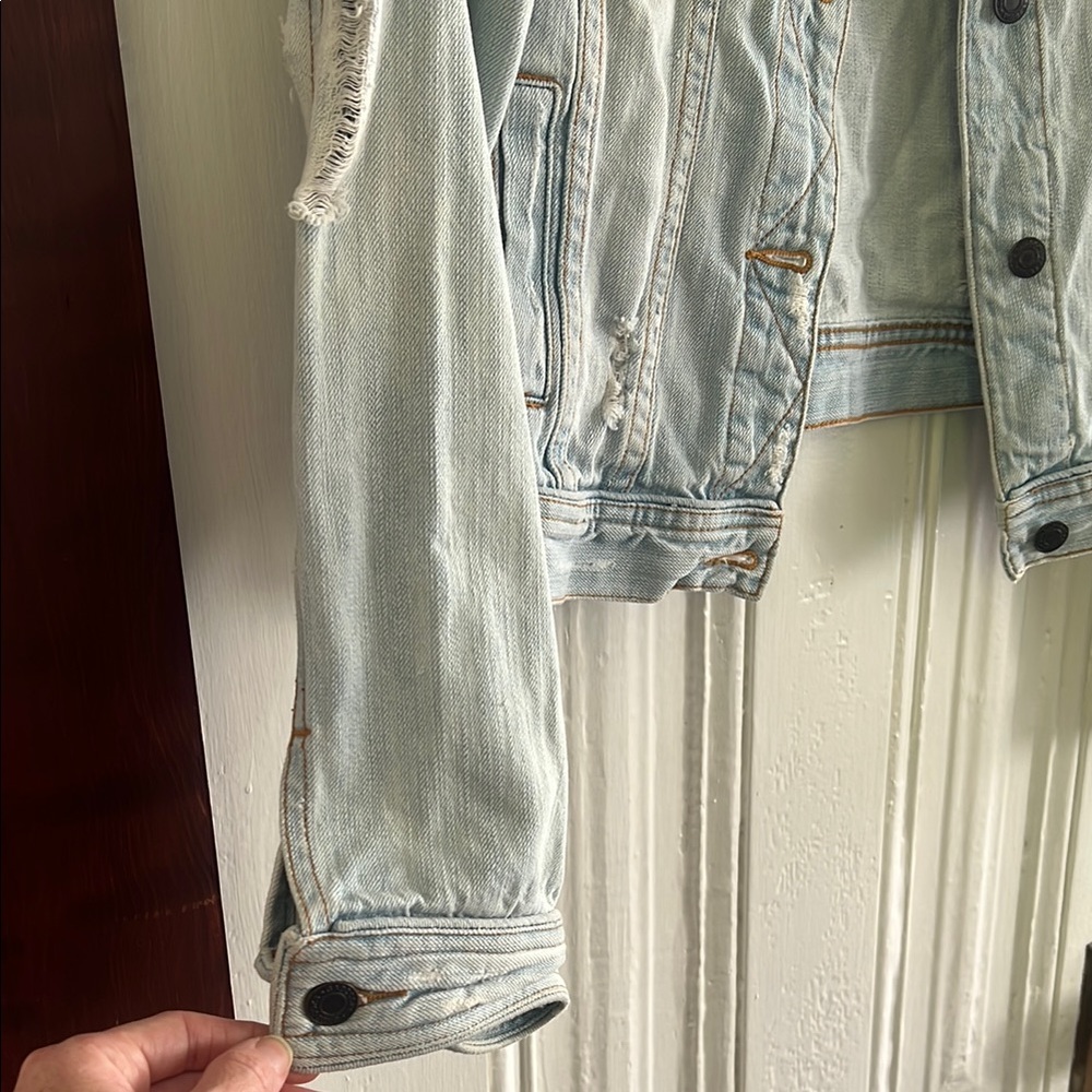 Distressed Denim Jacket - Picture 4 of 8